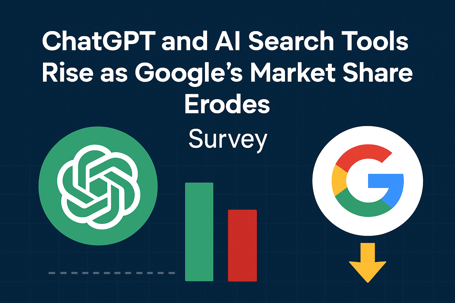 ChatGPT and AI Search Tools Rise as Google’s Market Share Erodes: Survey